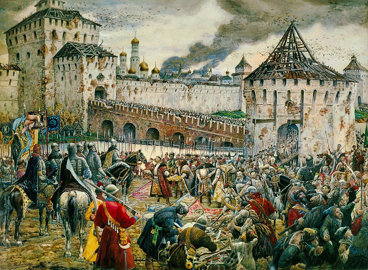 «Изгнание поляков из Кремля Пожарским» Эрнест Лисснер, 1938